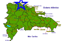 Mapa pequeña de la República Dominicana